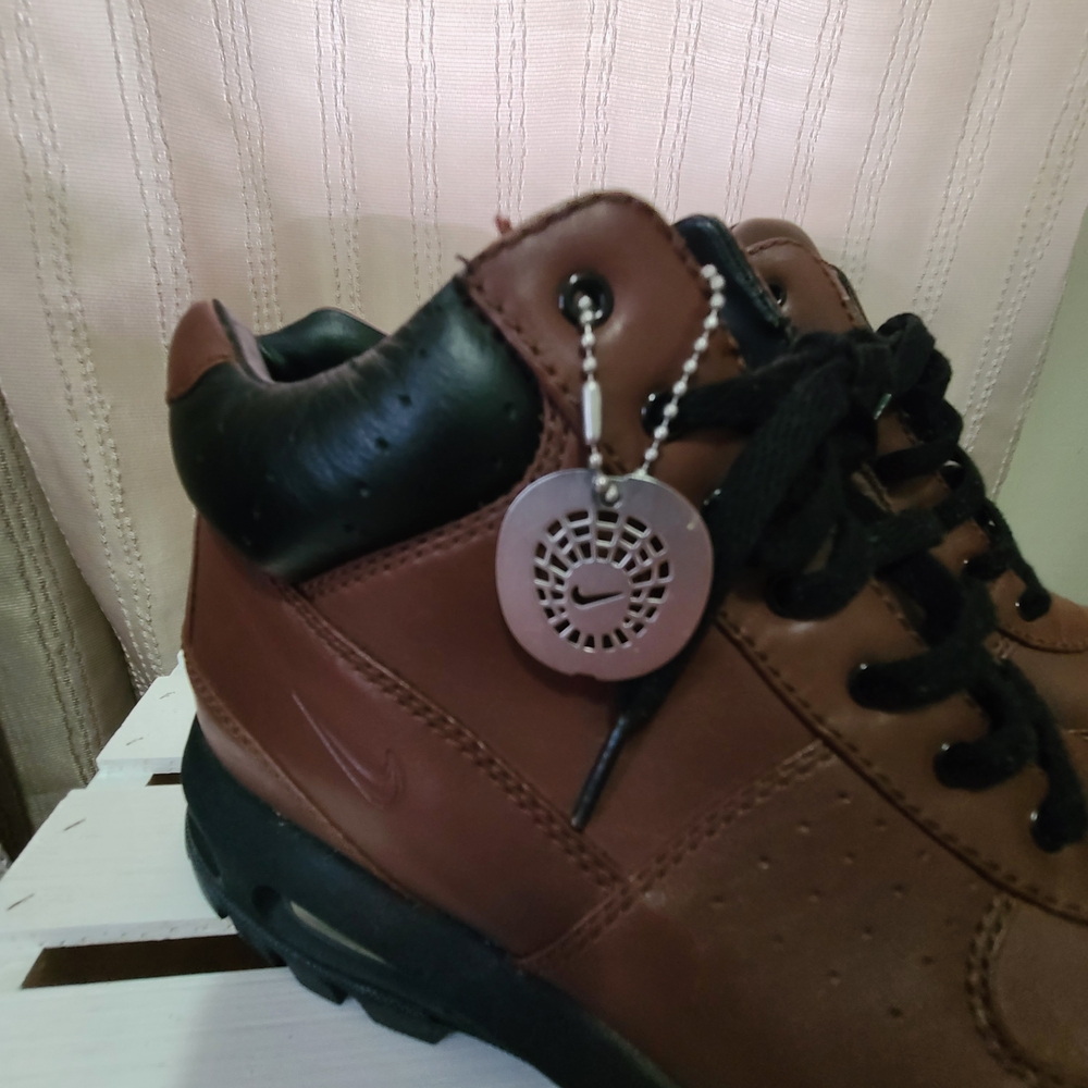 NIKE AIR MAX GOADOME BROWN LEATHER ACG BOOTS SIZE 11 - Picture 13 of 16